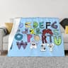 Alphabet Lore Flannel Throw Blanket Soft Lightweight Cartoon Sofa Blanket 18