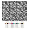 DIY Coloring Blanket With 24 Markers Creative Reusable Art Throw 1