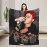 ATEEZ Choi San Flannel Throw Blanket Soft Kpop Sofa And Bed Cover 0