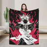 Choso Anime Plush Throw Blanket Soft Warm Flannel Bed And Sofa Cover 1