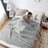 Summer Waffle Cotton Blanket Lightweight Knitted Bed Throw 1