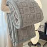 Taffeta Velvet Carved Blanket Thick DoubleSided Plush Throw 1