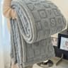 Taffeta Velvet Carved Blanket Thick DoubleSided Plush Throw 5