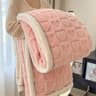 Taffeta Velvet Carved Blanket Thick DoubleSided Plush Throw 7