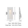 Minimalist Gypsum Recessed LED Stair Step Wall Light For Indoor Lighting 3
