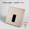 220V Recessed LED Radar Motion Sensor Stair Step Wall Light 16