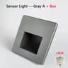 220V Recessed LED Radar Motion Sensor Stair Step Wall Light 11