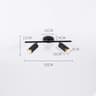 Gold Double Or Triple Head LED Surface Mounted Ceiling Spotlight 3