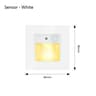2W Recessed LED Motion Sensor Stair Step Wall Light With Mounting Box 6