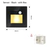 2W Recessed LED Motion Sensor Stair Step Wall Light With Mounting Box 13
