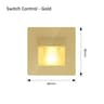 2W Recessed LED Motion Sensor Stair Step Wall Light With Mounting Box 3