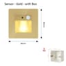 2W Recessed LED Motion Sensor Stair Step Wall Light With Mounting Box 15