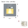 2W Recessed LED Motion Sensor Stair Step Wall Light With Mounting Box 16
