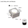 GU10 Gypsum Recessed Ceiling Spotlight Round Or Square Trimless Downlight 3