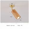 Minimalist Wooden Ceiling Spotlights For Living Room And Retail Displays 2