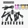 5V USB Mini LED Swivel Spotlights With Dimming Switch For Cabinet And Display Lighting 12