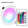 12W Dimmable RGBW LED Recessed Ceiling Downlight With Remote Control 2