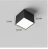 7W 10W Mini Square LED Surface Mounted Ceiling Spotlight For Stair Lighting 1