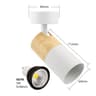Nordic Wood Grain GU10 Surface Mounted Ceiling Spotlight And Wall Sconce 2