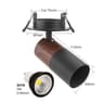 Nordic Wood Grain GU10 Surface Mounted Ceiling Spotlight And Wall Sconce 3