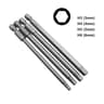 4Piece 100mm Long Screwdriver Bit Set With 14Inch Hex Shank 4