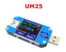 UM24 UM25 UM34 Digital USB TypeC Power Tester Color LCD Voltmeter Ammeter 6
