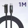 100W LShape USBC To USBC Flat Fast Charging Cable For IPhone 15 16 17 Huawei OPPO And Honor 1