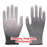 Black PU Coated AntiSlip Work Gloves For Gardening Automotive Repair And Machinery 8
