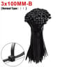 100500PCS Nylon Screw Hole Cable Ties SelfLocking Wire Organizer Straps 1