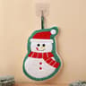 Cute Christmas Coral Fleece Hand Towel With Gingerbread And Snowman Designs 4