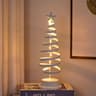 Elegant Wrought Iron Christmas Tree Tabletop Ornament For Holiday Decor 2
