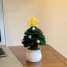 Handmade Crochet Christmas Tree Ornament For Cozy Holiday Tabletop Decor 4