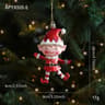 Cute Red And White Christmas Tree Hanging Ornaments For Festive Home Decor 2
