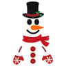 Cute Christmas Felt Door And Window Stickers With Santa Snowman And Reindeer 2
