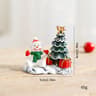 Mini Christmas Village Figurine With Snowman Reindeer And Winter House 2