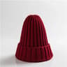 Cozy Unisex Rolled Edge Knit Beanie Hat For Winter Warmth 7
