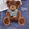 Cute Teddy Bear Embroidered Sew On Patches For Clothes Bags Jackets 2