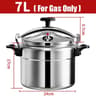 Aluminum Pressure Cooker For Gas Stoves  Safe Lock Pressure Canner In 3L To 7L Sizes 7