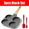 4Cup Egg Pan Omelette Skillet  Nonstick Granite Pan For Gas  Induction Cooking 4