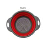Collapsible Silicone Colander  Foldable Fruit  Vegetable Strainer For Compact Kitchens 8