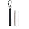 Collapsible Stainless Steel Straw Set  Reusable Telescopic Travel Drinking Straw With Case 3