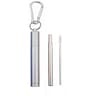 Collapsible Stainless Steel Straw Set  Reusable Telescopic Travel Drinking Straw With Case 6