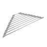 Triangle RollUp Dish Drying Rack For Sink Corner  Foldable Stainless Steel Kitchen Drainer 5