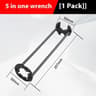 5in1 Multifunction Sink Wrench  Carbon Steel Faucet  Plumbing Repair Tool 3