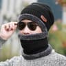 ThermaGuard Winter Beanie Scarf Combo  Fleece Knit Neck Warmer Hat 6
