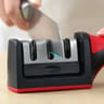 EdgeMaster Trio Sharpener  3Stage Knife Sharpener For Fast Precise Kitchen Blade Care 7