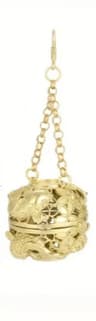 AuraSphere Brass Incense Burner With Lid  Ornate Round Incense Cone Holder For Home Decor 7