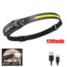 LumiSense COB LED Headlamp  USB Rechargeable Motion Sensor Headlight For Camping  Outdoor Use 3