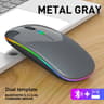 Dual Mode Rechargeable Silent Wireless Mouse With LED Backlight 5