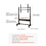 SucceBuy Mobile Rolling TV Stand Cart With Wheels For 3265 Inch TVs 6